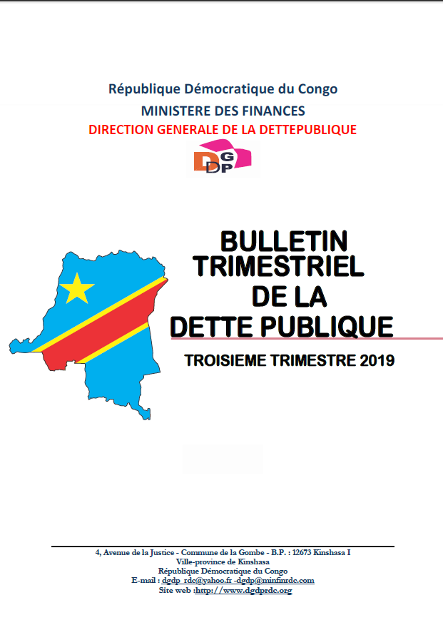 Bulletin de la dette publique troisième Trimestre 2019