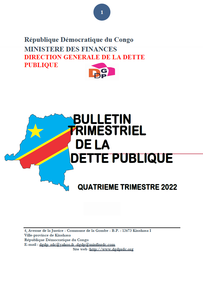 Bulletin trimestriel de la dette publique - quatrième trimestre 2022
