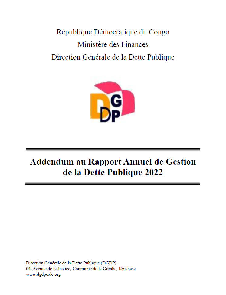 Addendum au rapport annuel de gestion de la dette publique 2022
