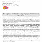 Mise au point de l’évolution de la Dette Publique après l’atteinte du point d’achèvement