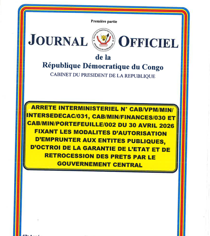 JOURNAL OFFICIEL 30 avril 2026